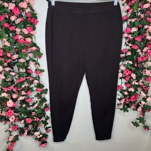 Chico’s So Slimming Brown Ponte Knit Pants Women’s 12 Casual Work Office